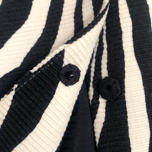 ❌SOLD❌ Dana Buchman Vintage 80s Zebra Print Blazer Shoulder Pads Long Button 12P - Picture 7 of 10